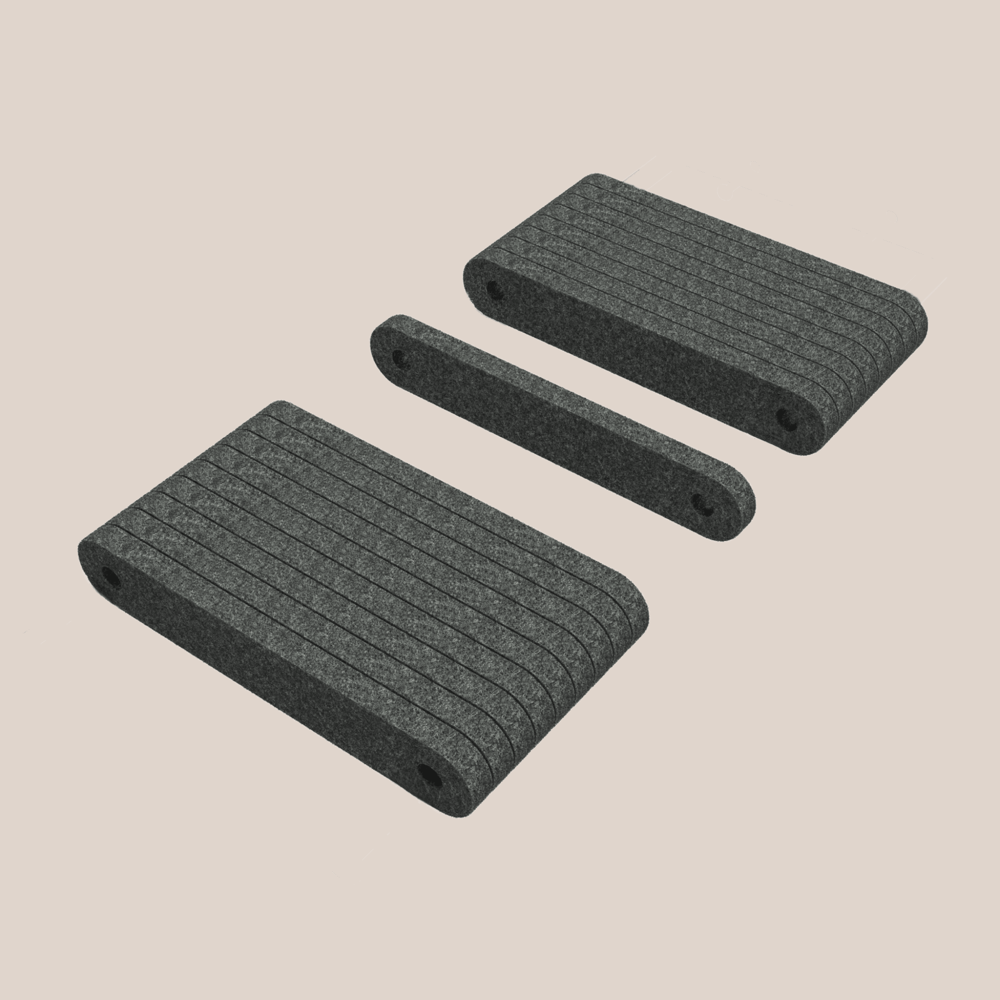 Replacement Charcoal Felt Slices for Short Cat Climber - Pryde Pets