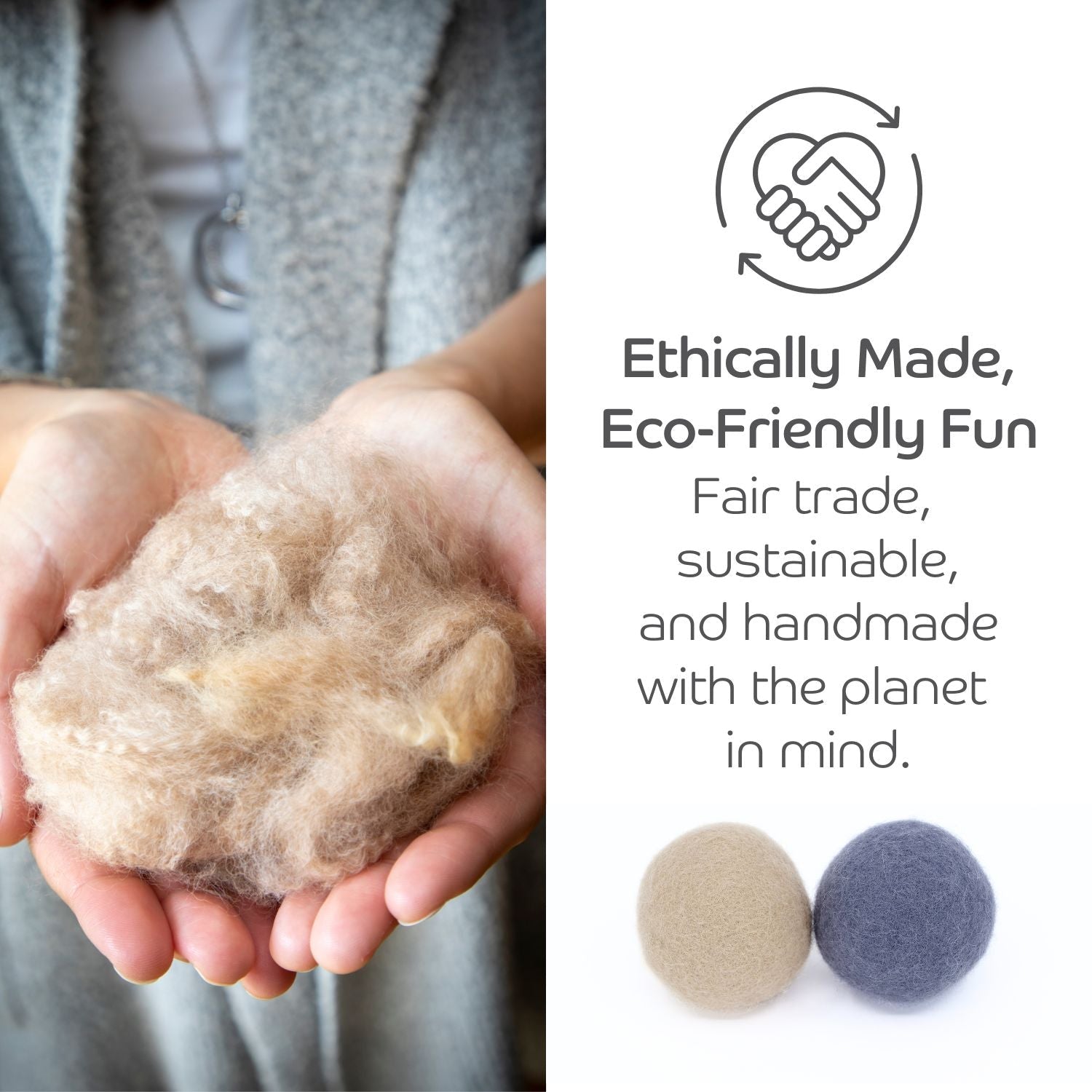 Claw - some Felt Wool Balls (Set of 5) - Pryde Pets
