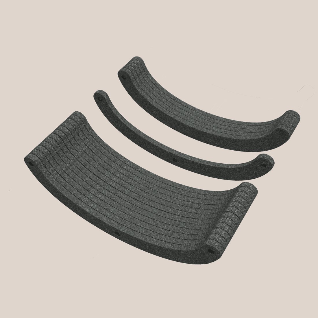 Replacement Charcoal Felt Slices for Curved Cat Climber - Pryde Pets
