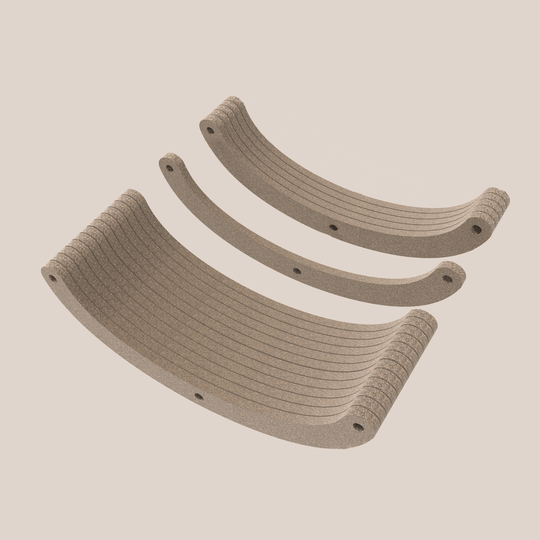 Replacement Oatmeal Felt Slices for Curved Cat Climber - Pryde Pets