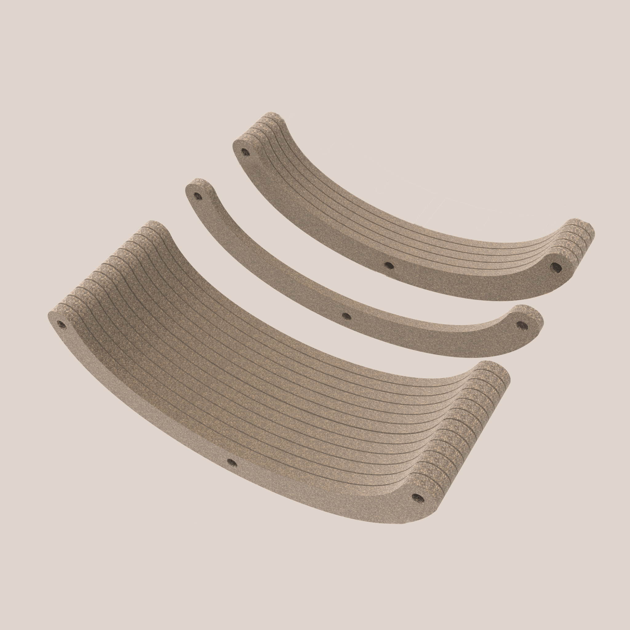 Replacement Oatmeal Felt Slices for Curved Cat Climber - Pryde Pets