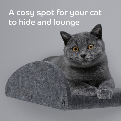 Charcoal Cat Climber Set (4 Shelves) with Facades - Pryde Pets | prydepets.com.au
