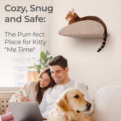 Oatmeal Long Lounger Cat Climber Facade Add - On - Pryde Pets